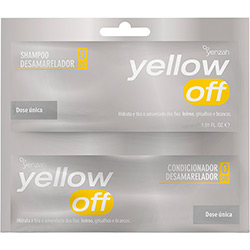 Shampoo + Condicionador Desamarelador em Sachê Yenzah Yellow Off