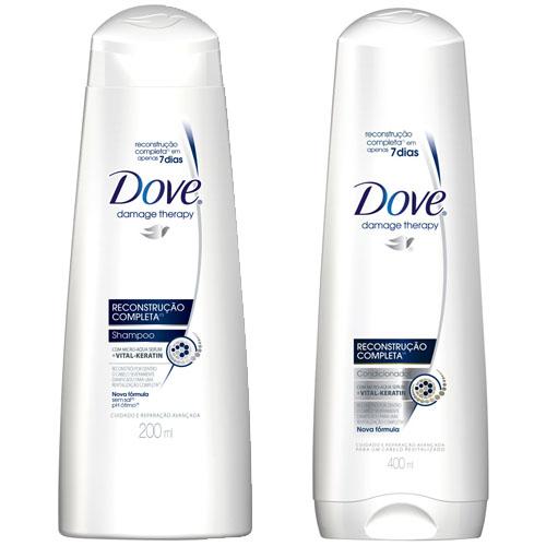 Shampoo + Condicionador Dove Reconstrução Completa 200ml - Dove