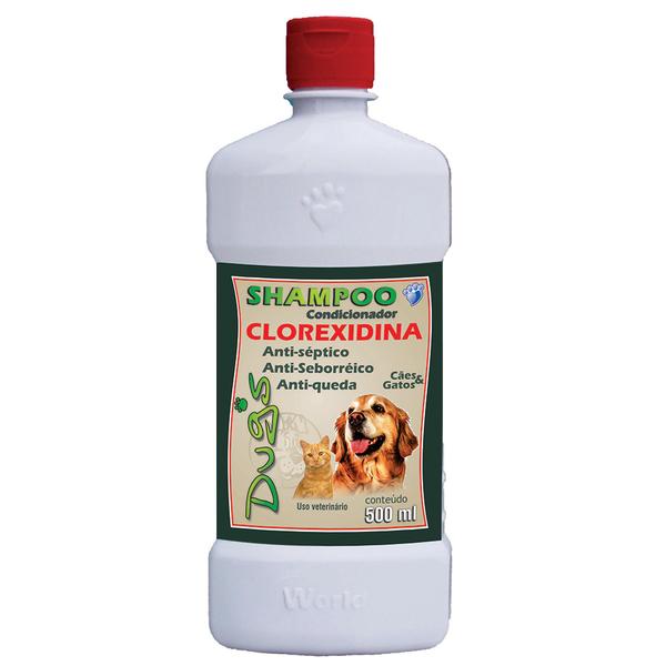 Shampoo Condicionador Dugs Clorexidina 500ml - World Veterinária