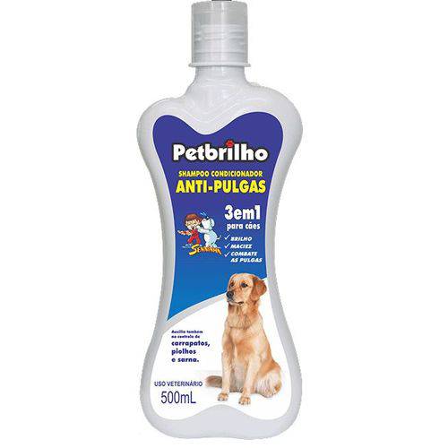 Shampoo Condicionador e Anti-pulgas 3x1 Petbrillho 500 Ml
