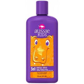 Shampoo, Condicionador e Body Wash Aussie Kids Mango 3 em 1 - 355Ml