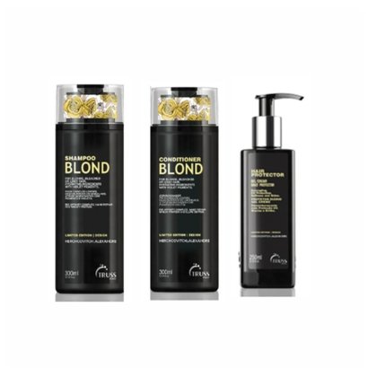Shampoo Condicionador e Hair Protector Leave-in Truss Herchcovitch ; Alexandre Blond