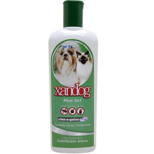 Shampoo Condicionador e Parasiticida 3 em 1 Centagro Xandog Plus para Cães e Gatos - 400 Ml