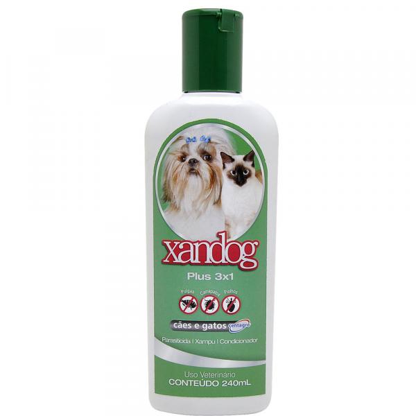 Shampoo Condicionador e Parasiticida 3 em 1 Centagro Xandog Plus para Cães e Gatos