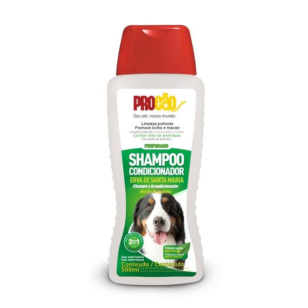 Shampoo Condicionador Erva Santa Maria para Cães e Gatos 500ML Procão - Procao