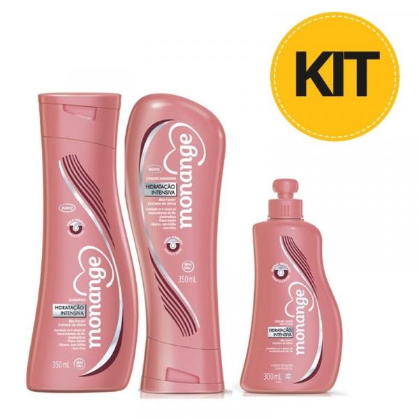 Shampoo + Condicionador Ganhe 50 Off no Creme Pentear Monange Hidratação Intensiva