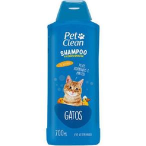 Shampoo Condicionador Gatos 700Ml Pelos Hidratados e Macios