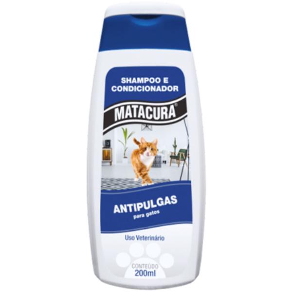 Shampoo Condicionador Gatos Matacura 200 Ml Antipulgas - Aic
