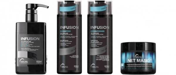 Shampoo + Condicionador Infusion + Net Mask Truss + Infusion