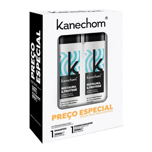 Shampoo + Condicionador Kanechom Restaura e Protege 350ml Cada Preço Especial