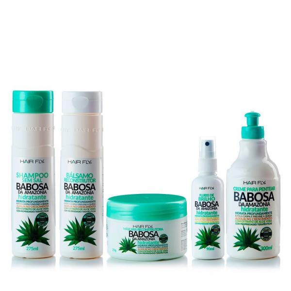 Shampoo, Condicionador, Masc, Cr Pentear Babosa da Amazônia Hair Fly