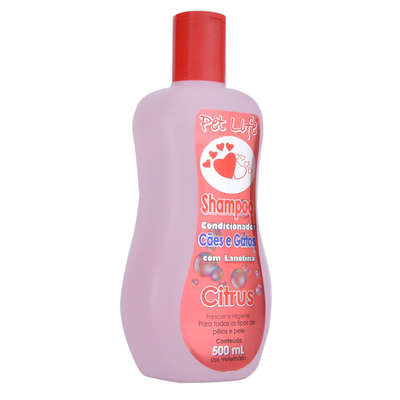 Shampoo Condicionador Pet Life Citrus para Cães e Gatos