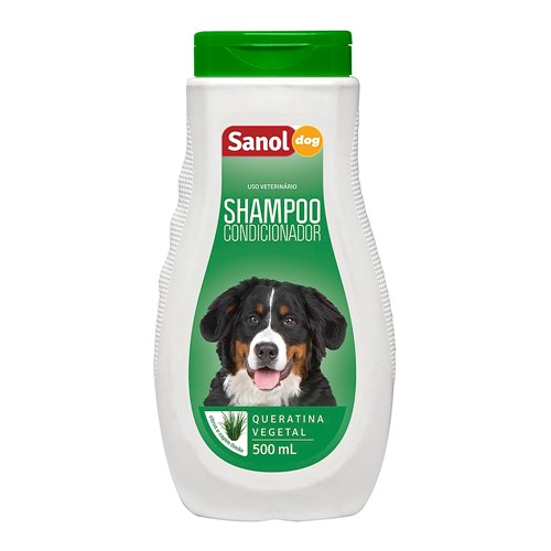 Shampoo Condicionador Veterinário Sanol Dog Queratina Vegetal para Cães com 500ml