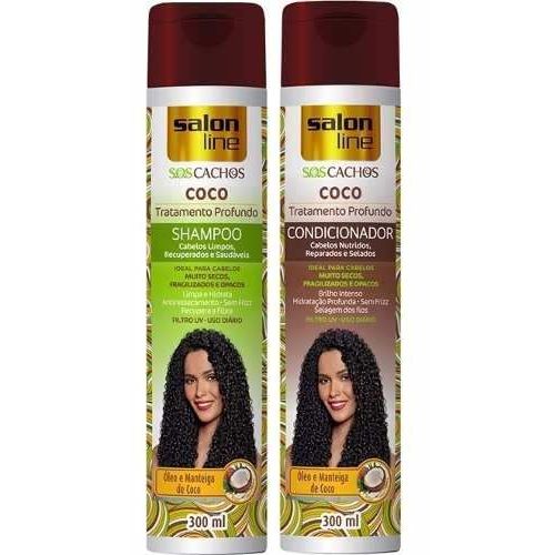 Shampoo + Condiconador Salon Line S.o.s Cachos Coco