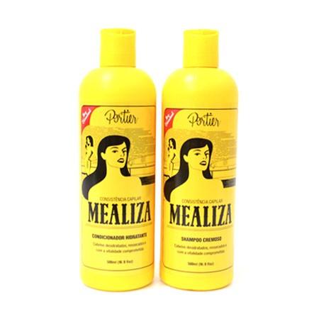 Shampoo Cremoso e Condicionador Hidratante 500ml MEALIZA - Portier