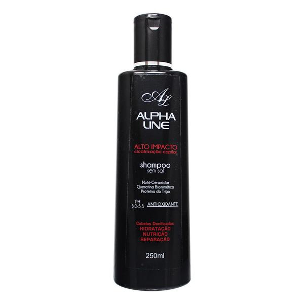 Shampoo de Alto Impacto Cicatrização Capilar 300ml - Alpha Line