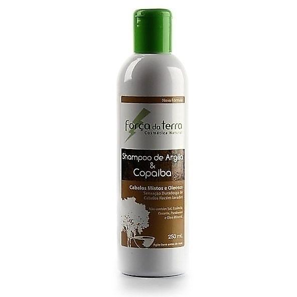 Shampoo de Argila e Copaiba 250ml Força da Terra