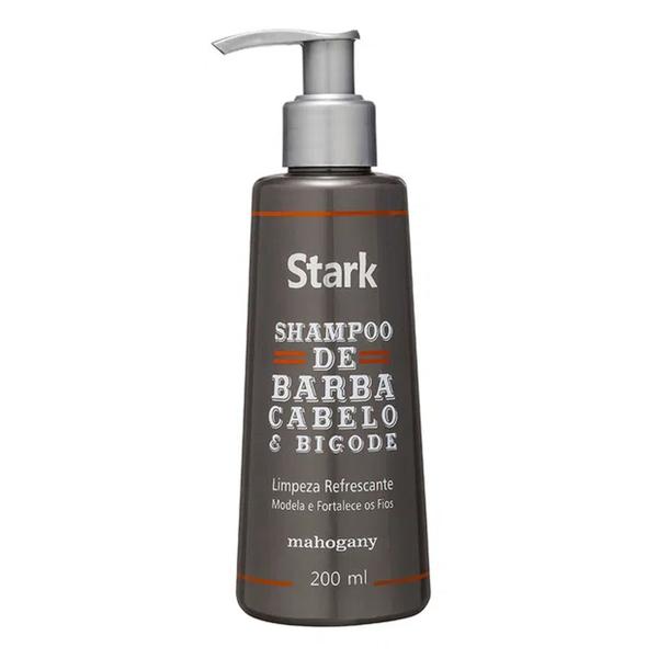 Shampoo de Barba, Cabelo e Bigode Stark 200 Ml - Mahogany