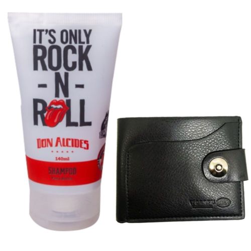 Shampoo de Barba Rolling Stones Don Alcides 140ml + Carteira