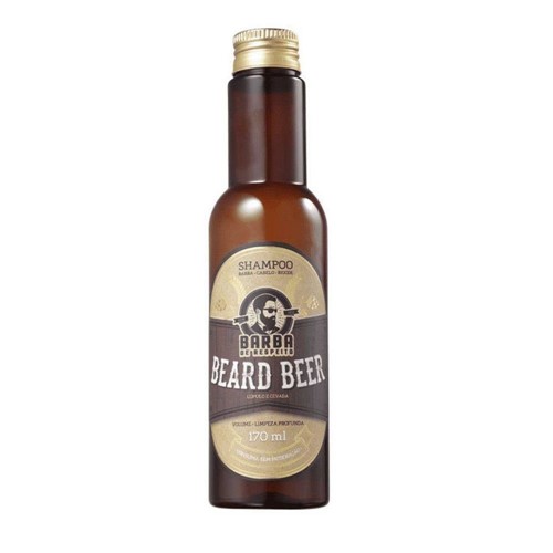 Shampoo de Cerveja Beard Beer 170Ml Barba de Respeito