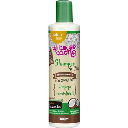 Shampoo de Coco Pra Conquistar #to de Cacho 300ml Salon Line