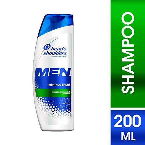 Shampoo de Cuidados com a Raiz Head & Shoulders Men Menthol Sport 200Ml, Head & Shoulders