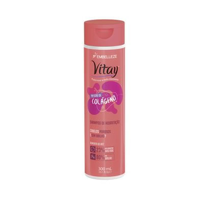 Shampoo de Hidratação Vitay Infusão de Colágeno 300ml - Embelleze