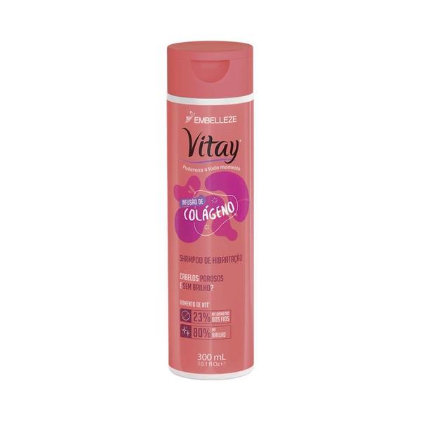 Shampoo de Hidratação Vitay Infusão de Colágeno 300ml - Embelleze