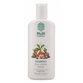 Shampoo de Nogueira, Cacau e Baunilha para Cabelos Escuros 240ml Multi Vegetal