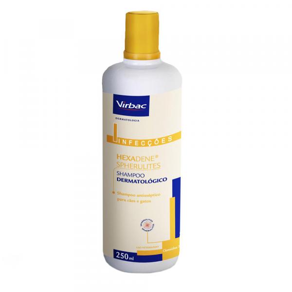 Shampoo Dermatológico Hexadene Spherulites para Cães e Gatos - 250 ML - Virbac