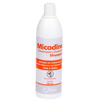 Shampoo Dermatológico Micodine Syntec 500ml P/ Cães e Gatos