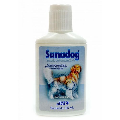Shampoo Dermatológico Mundo Animal Sanadog para Cães 125ml