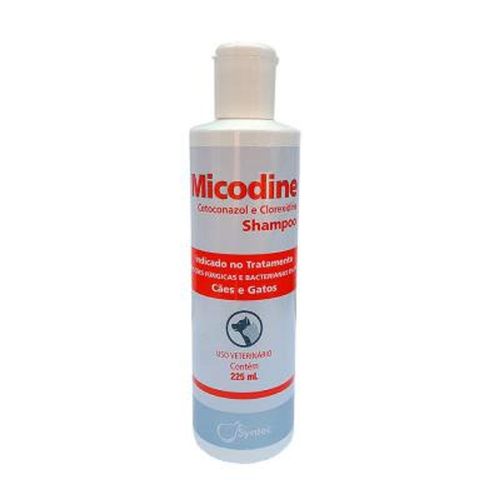 Shampoo Dermatológico Syntec Micodine 225 Ml para Cães e Gatos