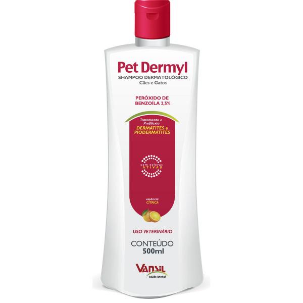 Shampoo Dermatológico Vansil Pety Dermyl 500ml