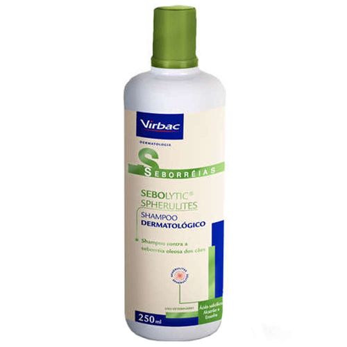 Shampoo Dermatológico Virbac Sebolytic Spherulites para Cães 250ml