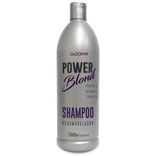 Shampoo Desamarelador PowerBlond 1000ml - Gluck Hair Professional