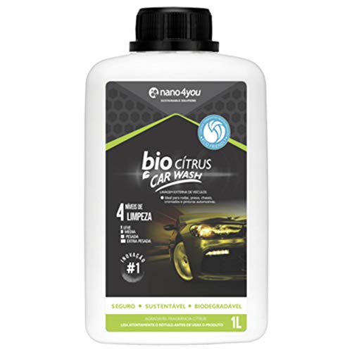 Shampoo Desengraxante Multilimpador Biodegradável Citrus Car Wash 1Litro NT Auto