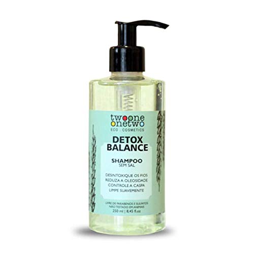 Shampoo Detox Balance Alcaçus e Algas Vermelhas Twoone Onetwo 250ml Vegano Natural