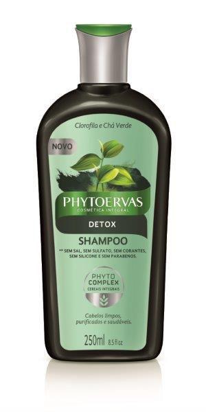 Shampoo Detox Clorofila e Chá Verde Phytoervas 250ml