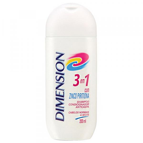 Shampoo Dimension 3 em 1 Cabelos Secos - 200ml - Unilever
