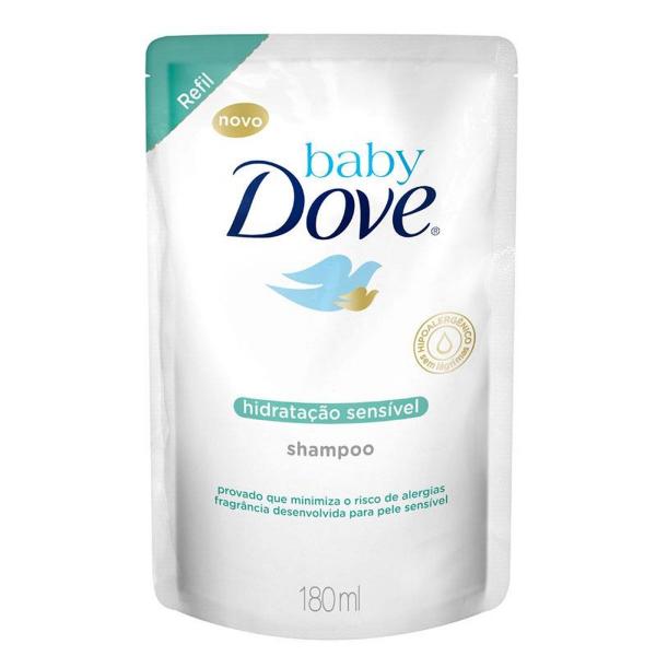 Shampoo Dove Baby Sensivel Refil - 180ml - Unilever