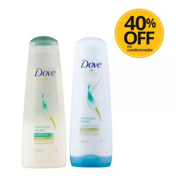 Shampoo + Dove Hidratação Micelar com 40 Off