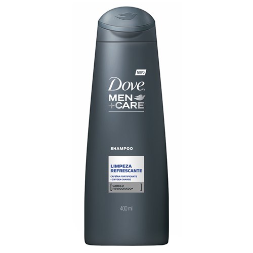 Shampoo Dove Men Care Limpeza Refrescante com Cafeína Fortificante e Oxygen Charge 400Ml