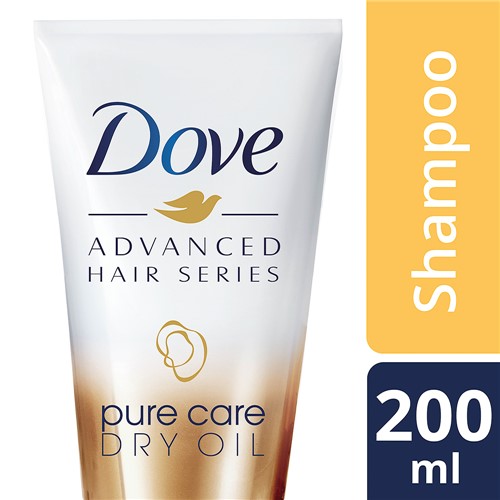 Shampoo Dove Pure Care Dry Oil para Cabelos Secos com 200ml