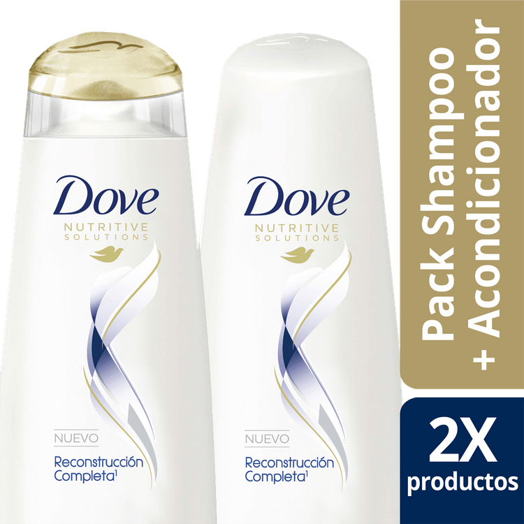 Shampoo Dove Reconstrucción 400 Ml + Bálsamo 400 Ml