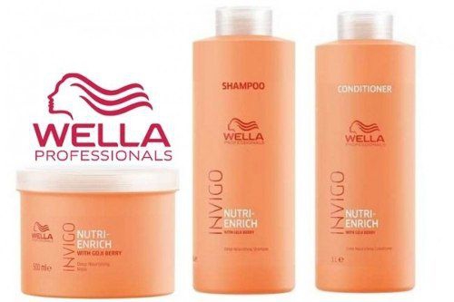 Shampoo e Cond e Masc Wella Invigo Brilliance + Enrich 6un