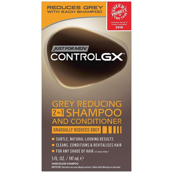 Shampoo e Condic. Control Gx Redutor de Cabelos Grisalhos