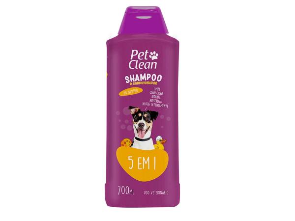 Shampoo E Condicionador 5 em 1 Para Cães E Gatos 700 ml Pet Clean