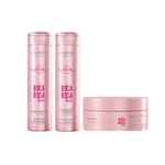 Shampoo E Condicionador 250ml + Máscara Condicionante 200ml De Quartzo Boca Rosa Hair Cadiveu Essentials - C/3 Itens
