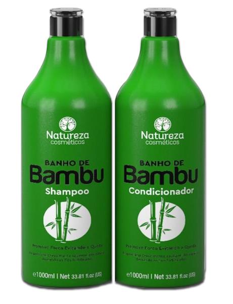 Shampoo e Condicionador Banho de Bambú Natureza Cosméticos 2x 1L